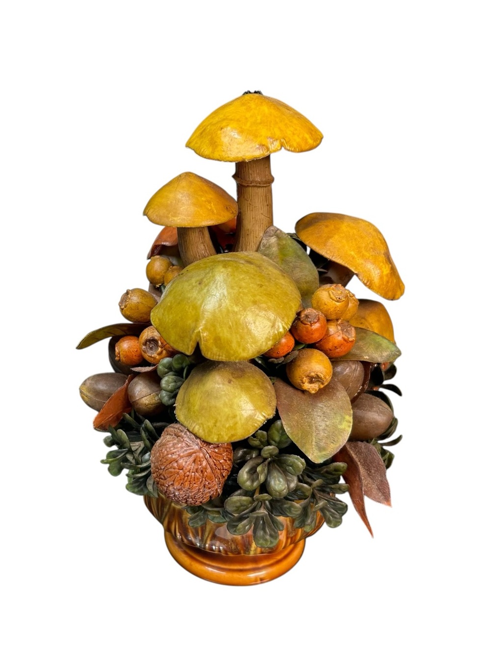 ARDCO C-2407 Mushroom Woodland Arrangement Japan MCM 1960s 70s Decor Vintage